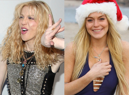 Courtney Love, Lindsay Lohan Courtney Love, Lindsay Lohan